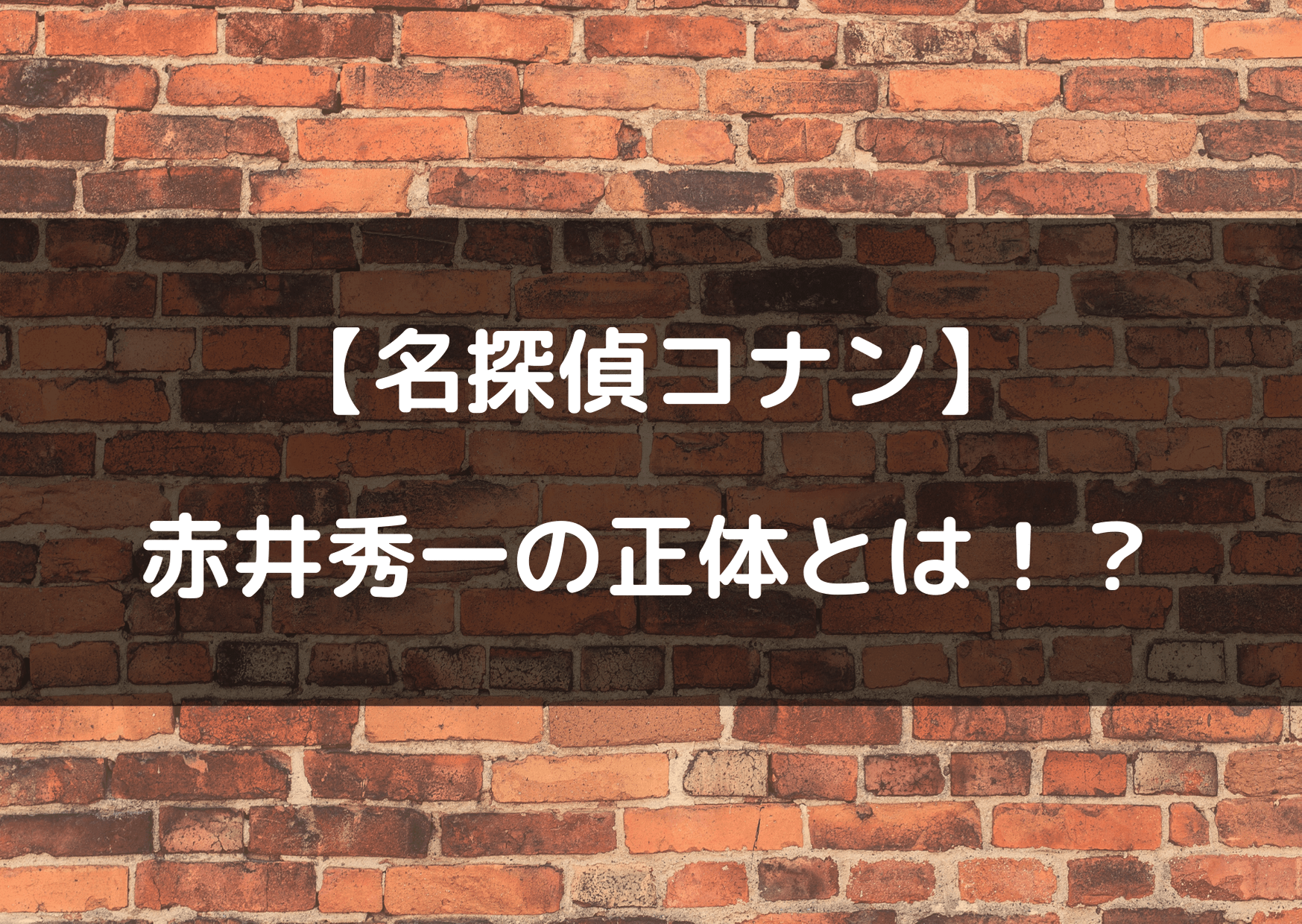 名探偵コナン 赤井秀一の隠された正体とは 経歴も紹介 テレビっ子は今日もゆく