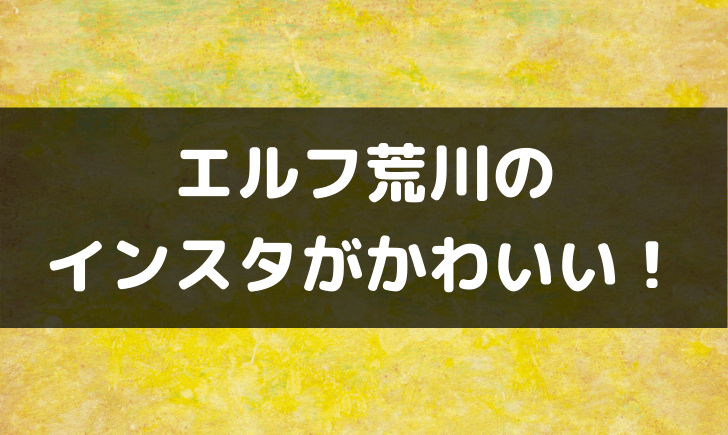 エルフ荒川 がかわいい インスタのリール王決定戦で優勝って何 テレビっ子は今日もゆく