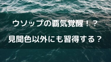 ウソップの見聞色の覇気覚醒はいつの何話 覇王色覚醒の伏線も テレビっ子は今日もゆく